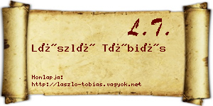 László Tóbiás névjegykártya